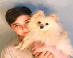 His family has adopted a cat and a dog named Tabu and Harley respectively His family has adopted a cat and a dog named Tabu and Harley respectively.